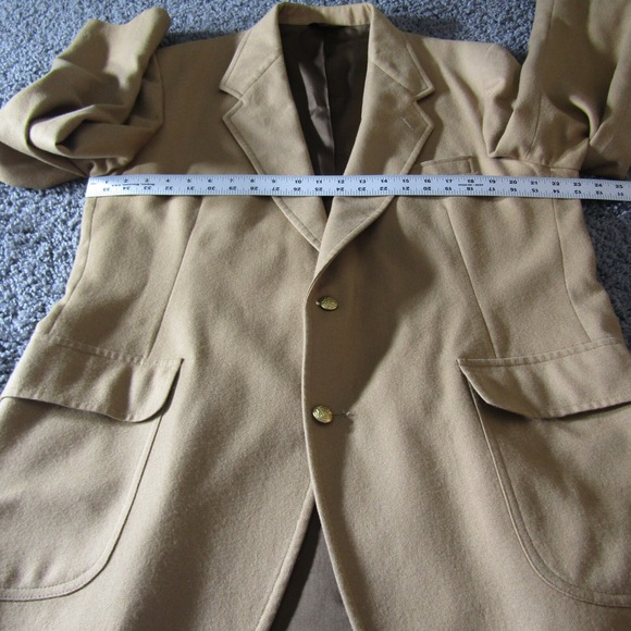 Vintage Pendleton Blazer Mens 40L Long Wool Made In USA Sport Coat Gold Buttons - Picture 5 of 15